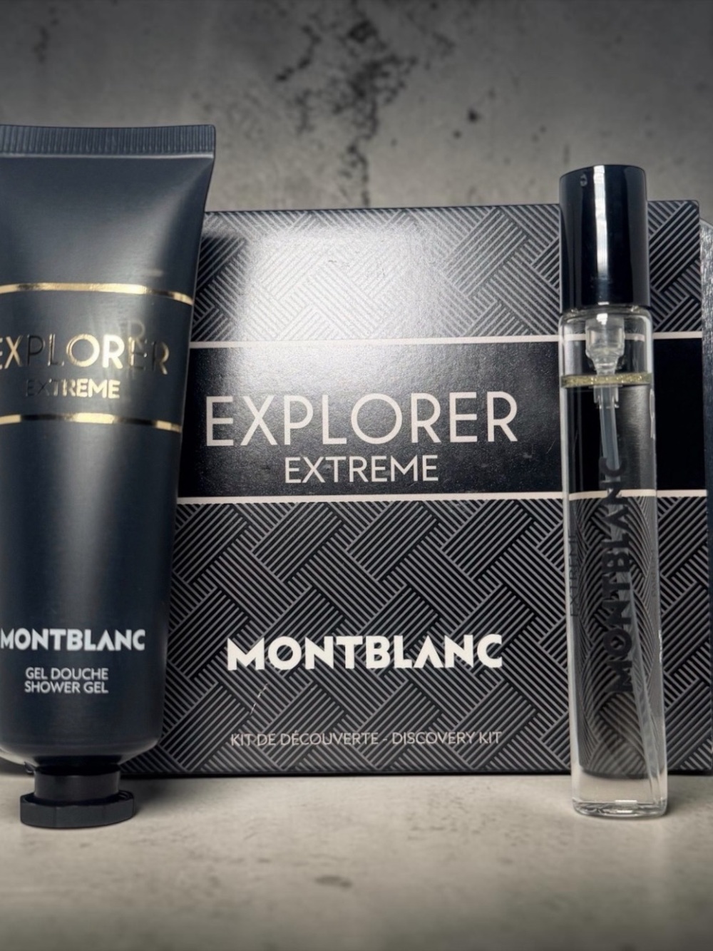 Montblanc Black and Gold Explorer Extreme Gift Set